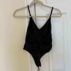 American Apparel Strappy V-neck Bodysuit
